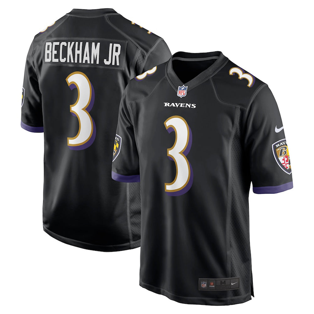 Youth Baltimore Ravens Odell Beckham Jr. Game Jersey - Black